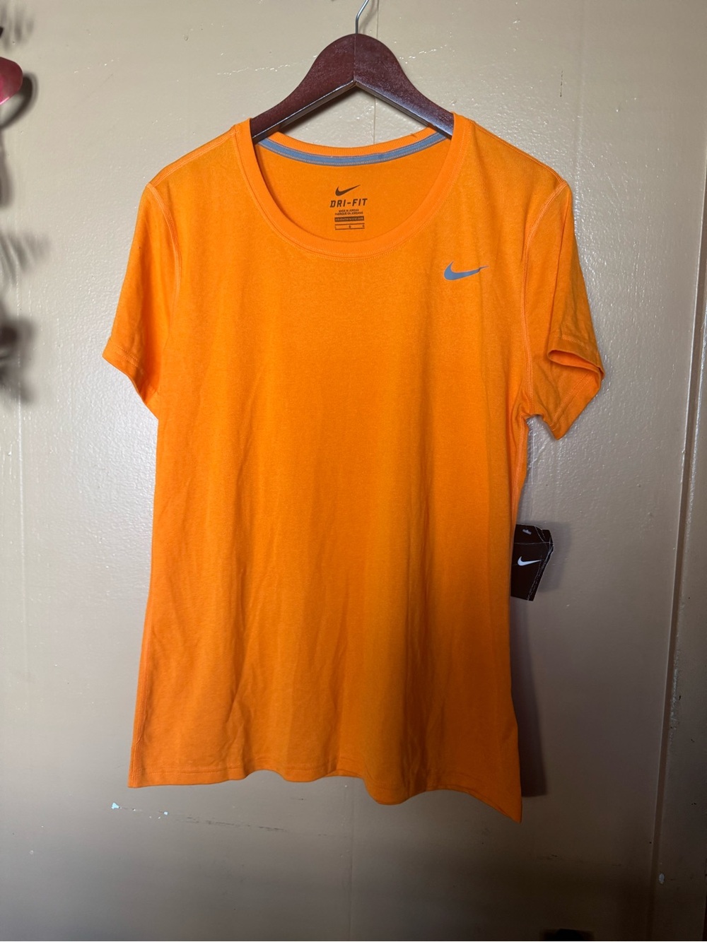 Nike Orange Dri-FIT Short Sleeve Crew Tee